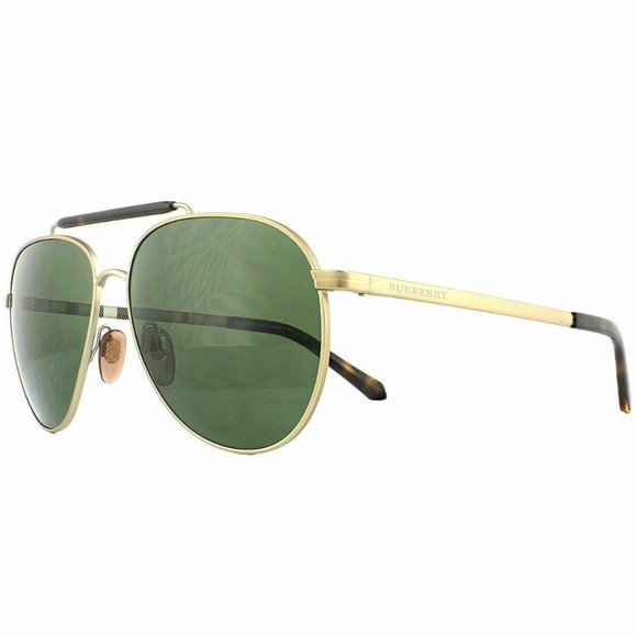 Burberry Matte Aviator 59mm Sunglasses - Picture 1 of 4